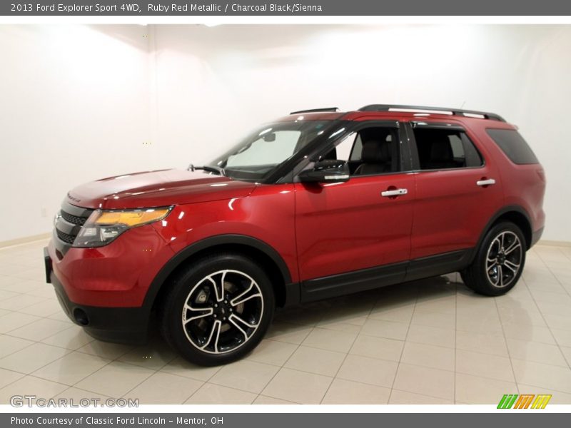 Ruby Red Metallic / Charcoal Black/Sienna 2013 Ford Explorer Sport 4WD