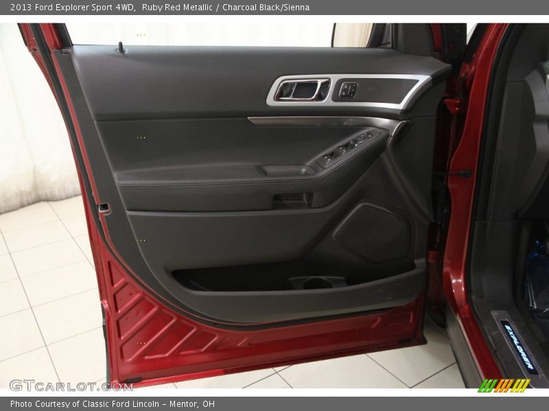 Ruby Red Metallic / Charcoal Black/Sienna 2013 Ford Explorer Sport 4WD