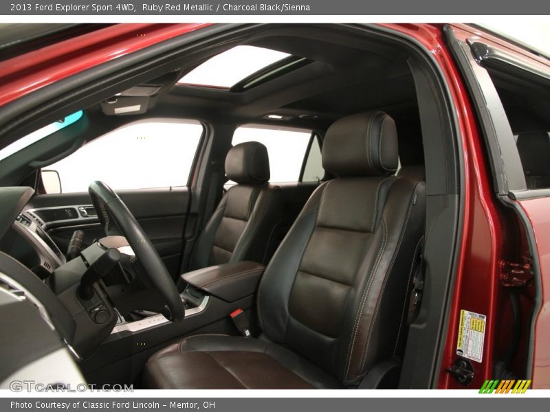 Ruby Red Metallic / Charcoal Black/Sienna 2013 Ford Explorer Sport 4WD