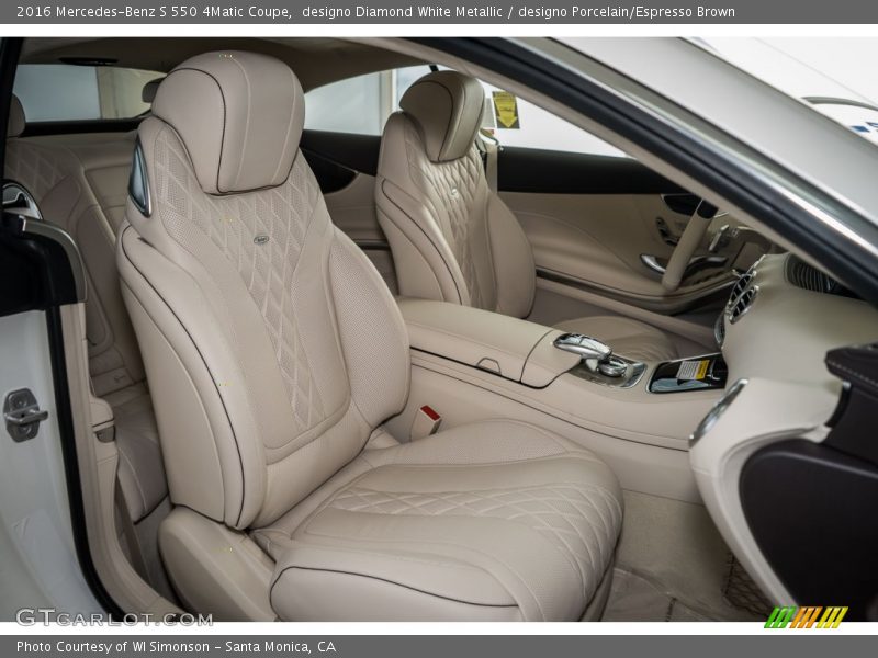 Front Seat of 2016 S 550 4Matic Coupe