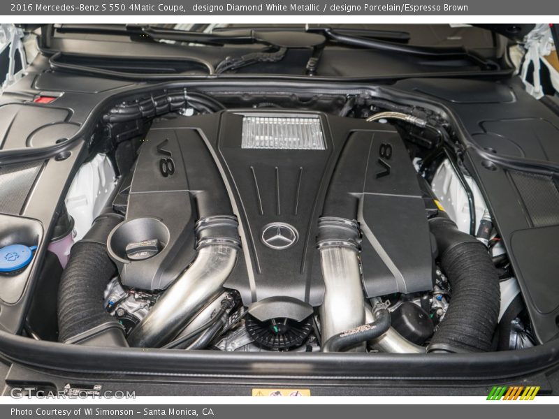  2016 S 550 4Matic Coupe Engine - 4.7 Liter biturbo DI DOHC 32-Valve VVT V8
