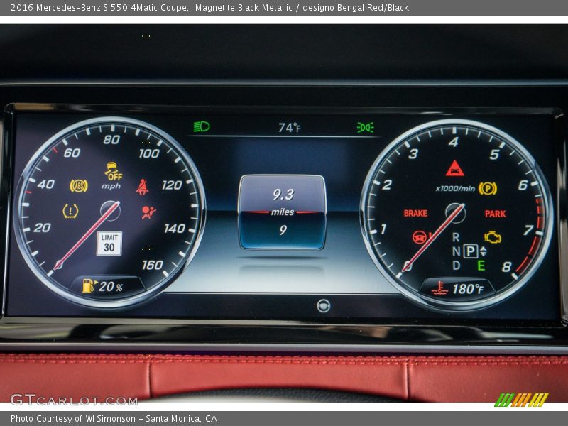  2016 S 550 4Matic Coupe 550 4Matic Coupe Gauges
