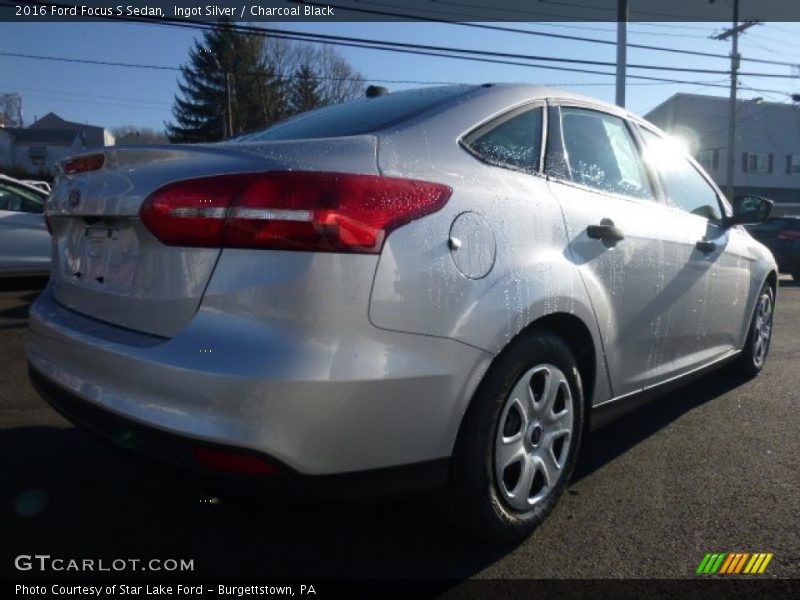 Ingot Silver / Charcoal Black 2016 Ford Focus S Sedan