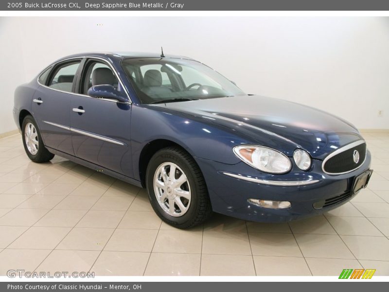 Deep Sapphire Blue Metallic / Gray 2005 Buick LaCrosse CXL