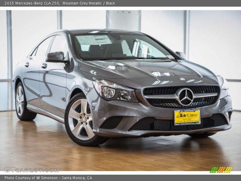 Mountain Grey Metallic / Black 2015 Mercedes-Benz CLA 250