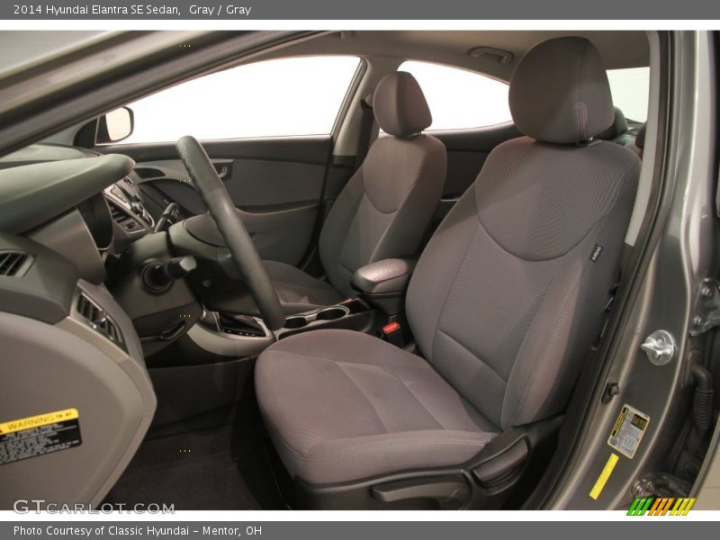 Gray / Gray 2014 Hyundai Elantra SE Sedan