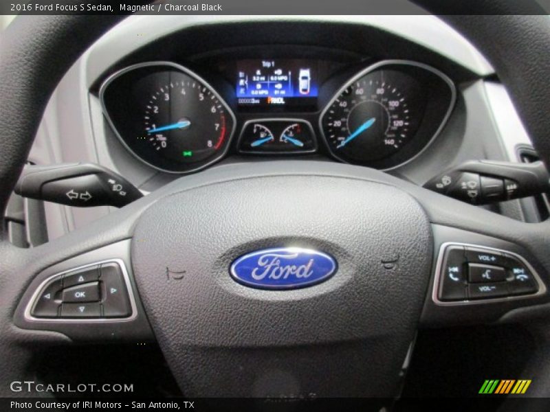 Magnetic / Charcoal Black 2016 Ford Focus S Sedan