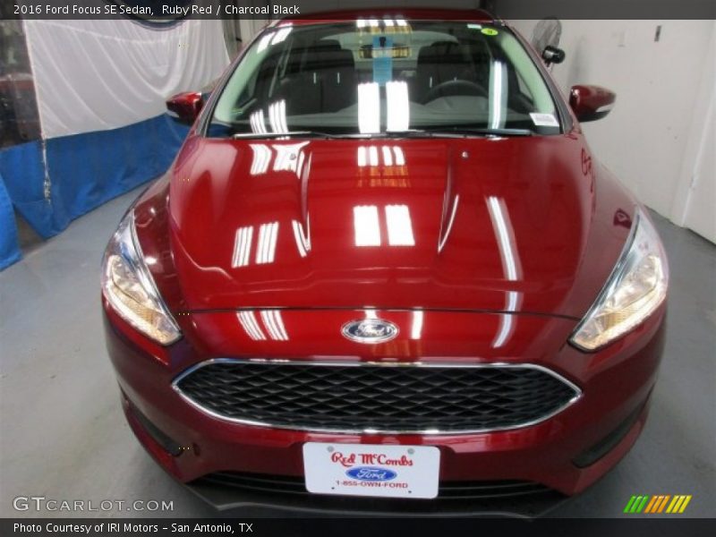 Ruby Red / Charcoal Black 2016 Ford Focus SE Sedan