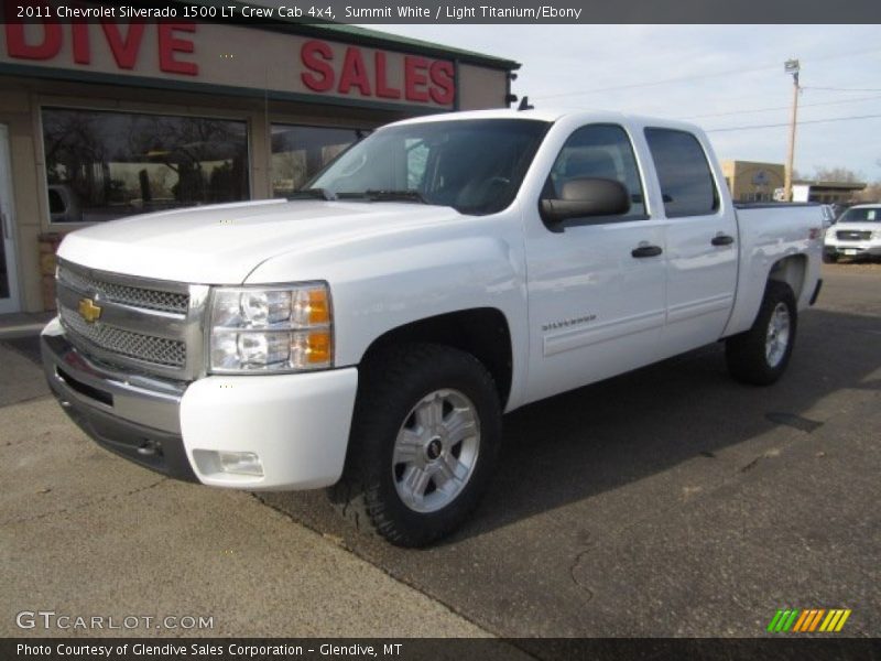 Summit White / Light Titanium/Ebony 2011 Chevrolet Silverado 1500 LT Crew Cab 4x4