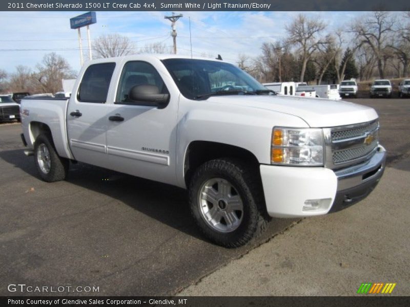 Summit White / Light Titanium/Ebony 2011 Chevrolet Silverado 1500 LT Crew Cab 4x4