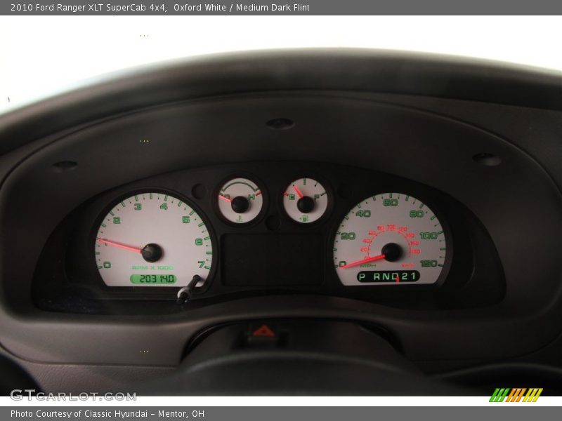 Oxford White / Medium Dark Flint 2010 Ford Ranger XLT SuperCab 4x4