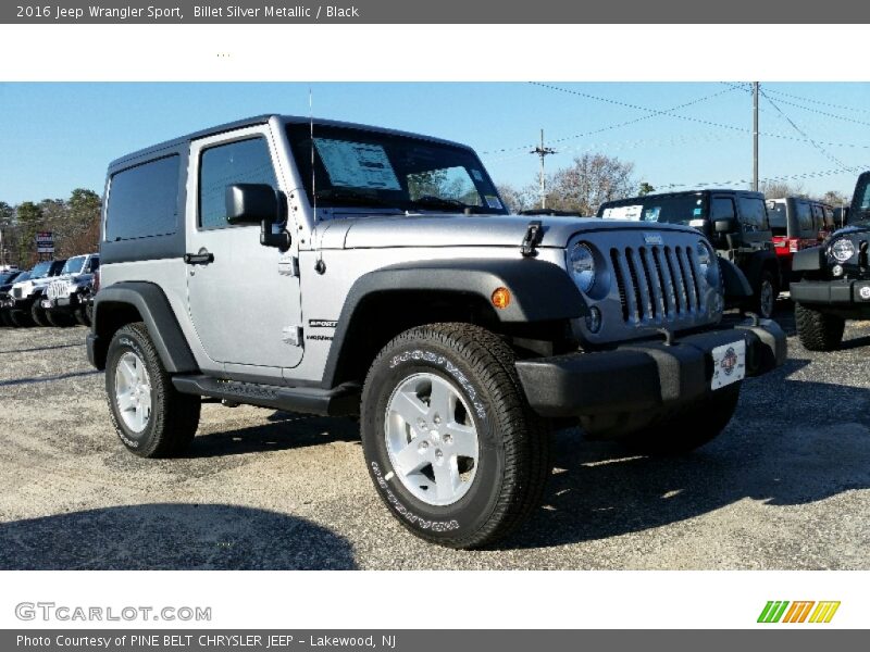 Billet Silver Metallic / Black 2016 Jeep Wrangler Sport