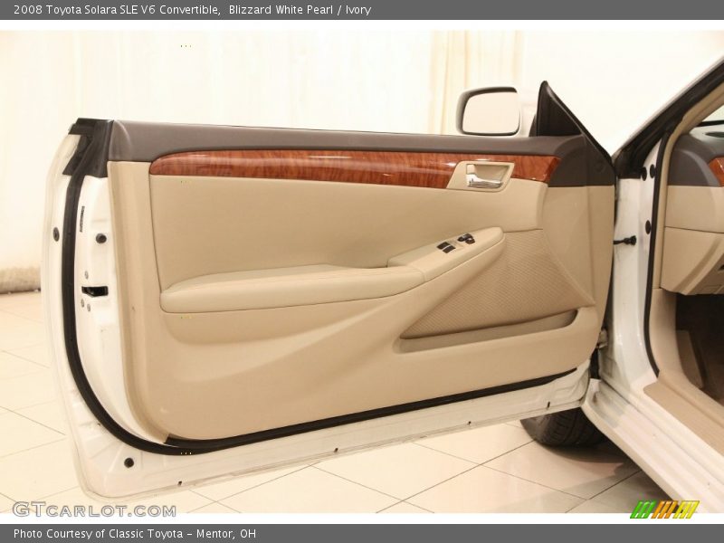 Blizzard White Pearl / Ivory 2008 Toyota Solara SLE V6 Convertible