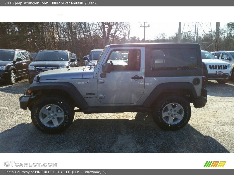 Billet Silver Metallic / Black 2016 Jeep Wrangler Sport