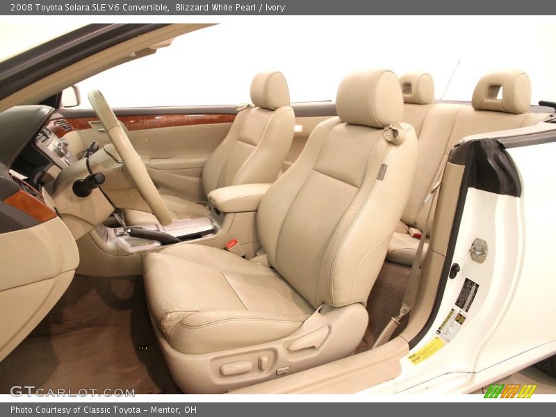 Blizzard White Pearl / Ivory 2008 Toyota Solara SLE V6 Convertible