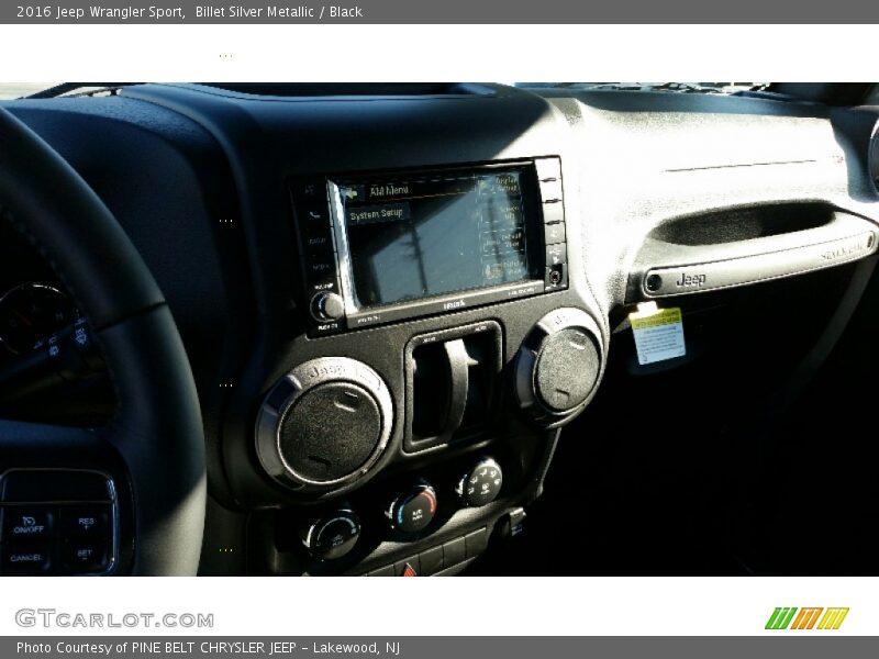 Billet Silver Metallic / Black 2016 Jeep Wrangler Sport