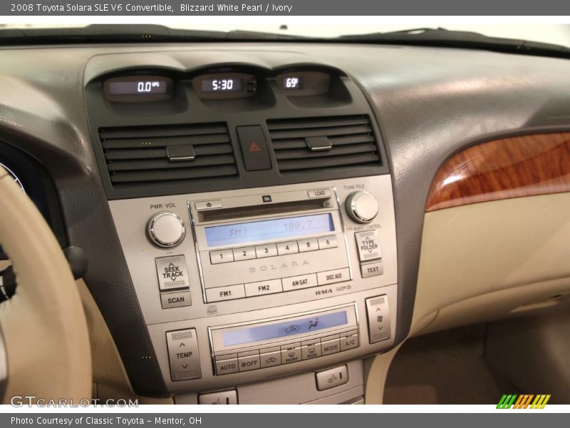 Blizzard White Pearl / Ivory 2008 Toyota Solara SLE V6 Convertible