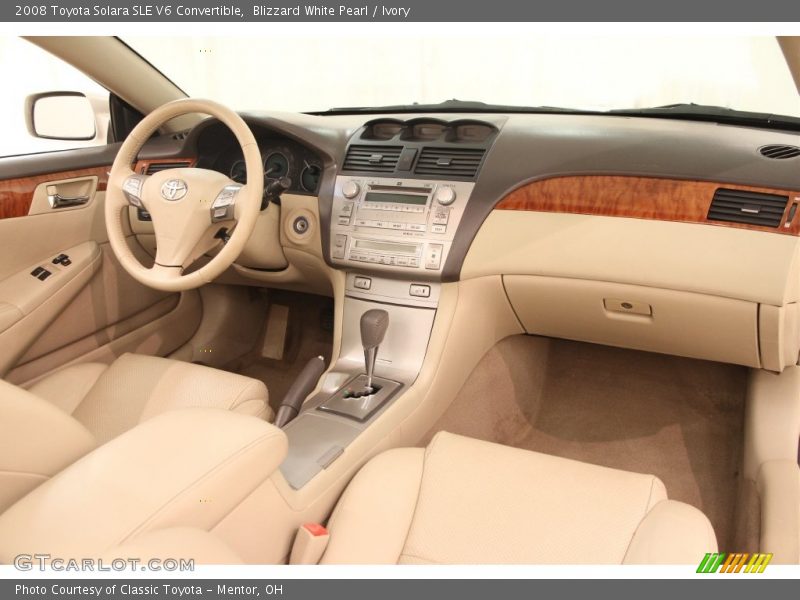 Blizzard White Pearl / Ivory 2008 Toyota Solara SLE V6 Convertible