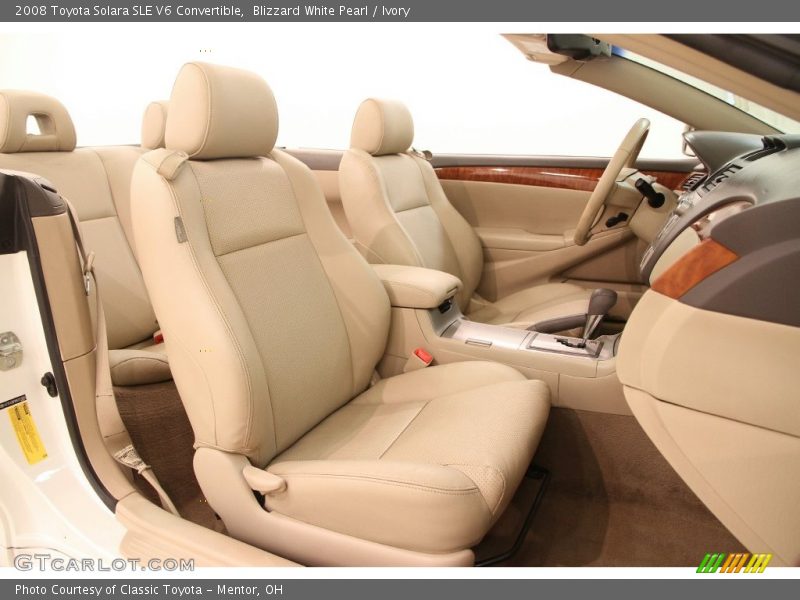 Blizzard White Pearl / Ivory 2008 Toyota Solara SLE V6 Convertible