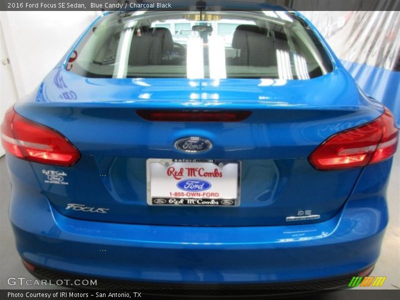 Blue Candy / Charcoal Black 2016 Ford Focus SE Sedan