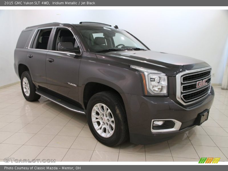 Iridium Metallic / Jet Black 2015 GMC Yukon SLT 4WD