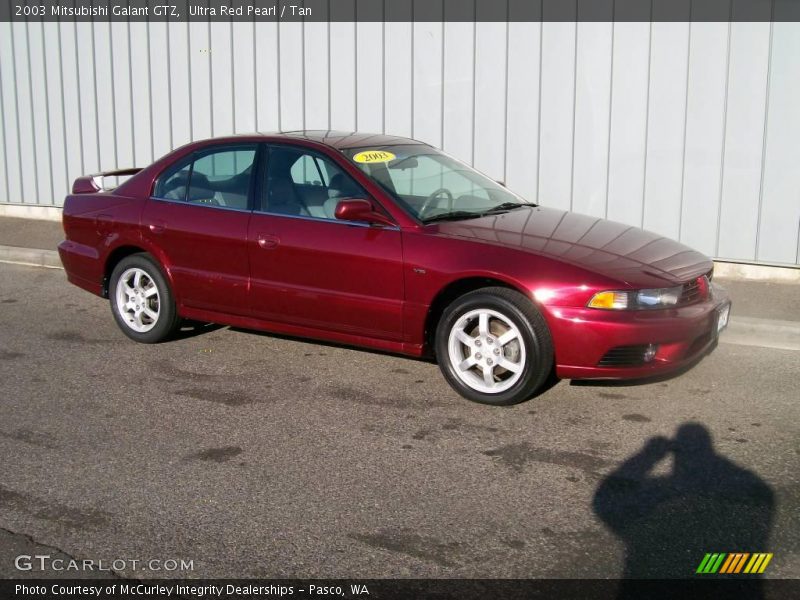 Ultra Red Pearl / Tan 2003 Mitsubishi Galant GTZ