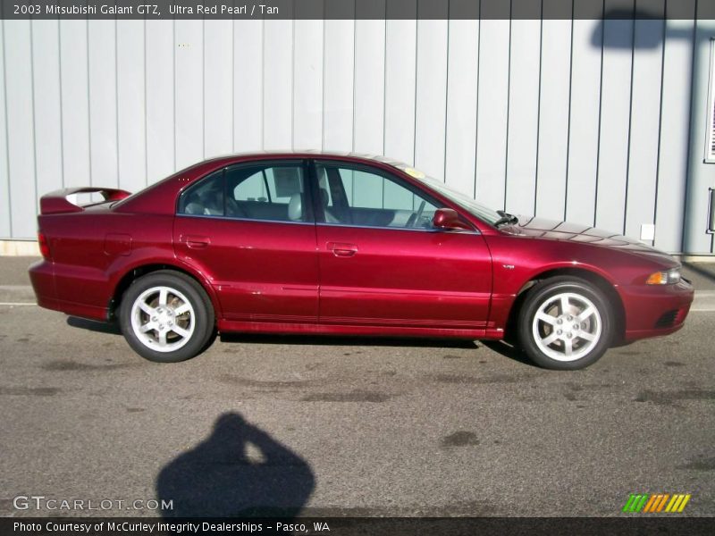 Ultra Red Pearl / Tan 2003 Mitsubishi Galant GTZ