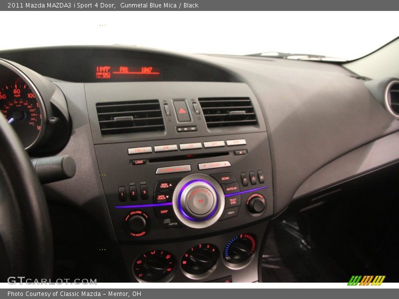 Gunmetal Blue Mica / Black 2011 Mazda MAZDA3 i Sport 4 Door
