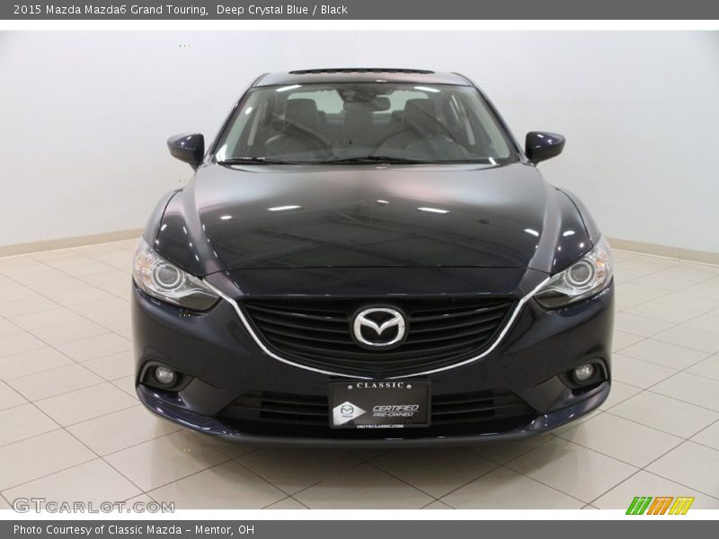 Deep Crystal Blue / Black 2015 Mazda Mazda6 Grand Touring