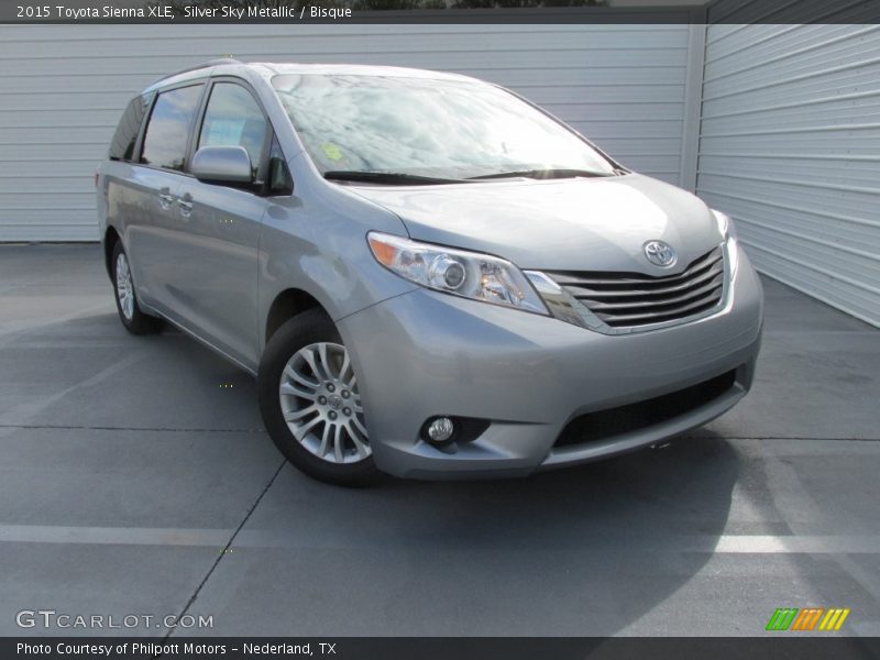 Silver Sky Metallic / Bisque 2015 Toyota Sienna XLE