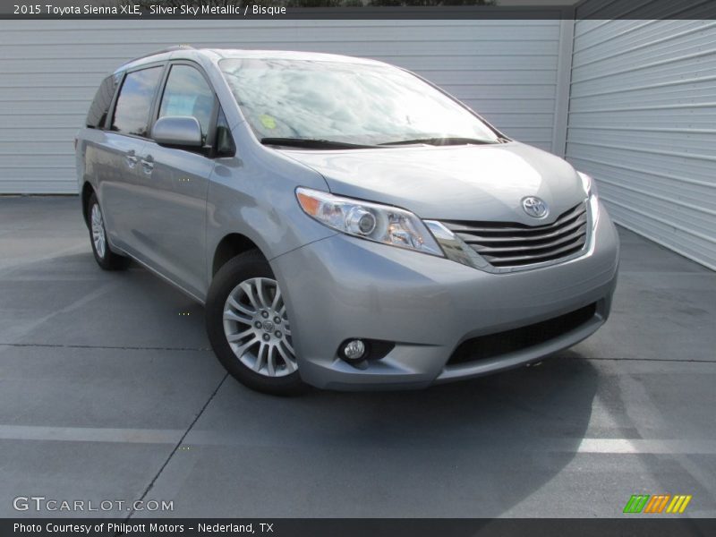 Silver Sky Metallic / Bisque 2015 Toyota Sienna XLE