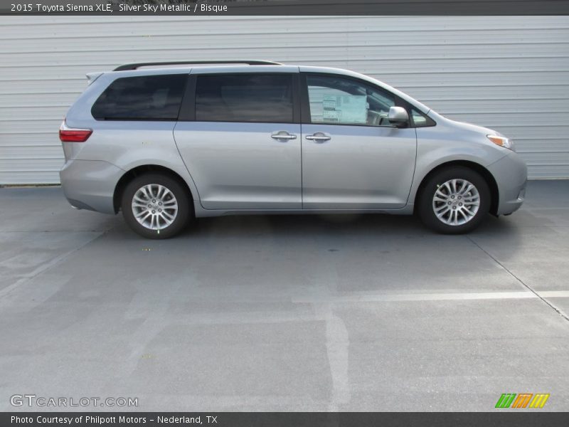 Silver Sky Metallic / Bisque 2015 Toyota Sienna XLE