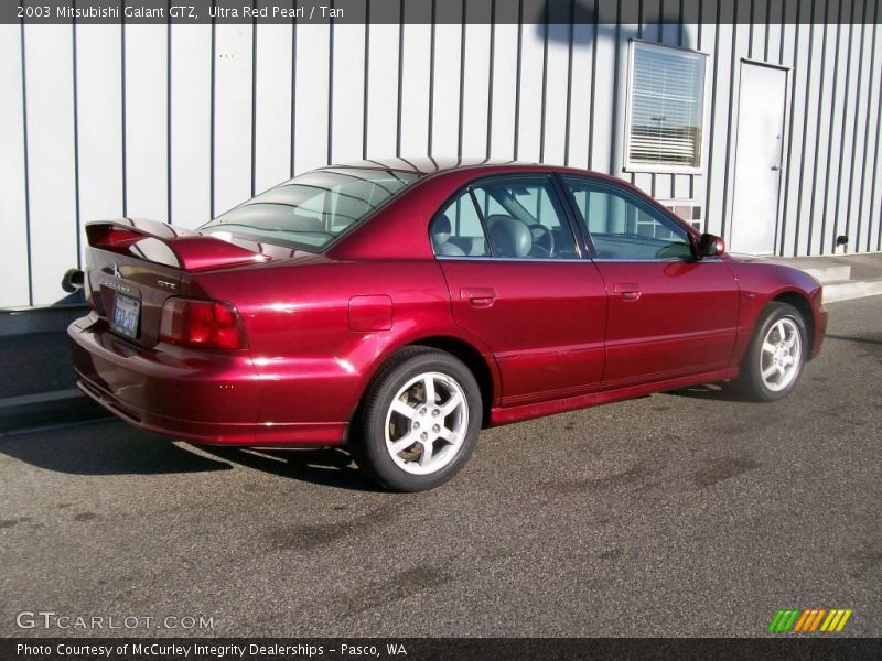 Ultra Red Pearl / Tan 2003 Mitsubishi Galant GTZ
