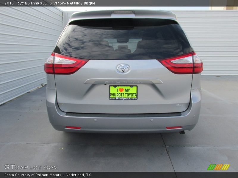 Silver Sky Metallic / Bisque 2015 Toyota Sienna XLE