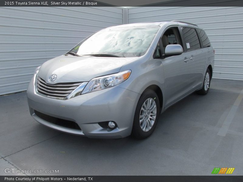 Silver Sky Metallic / Bisque 2015 Toyota Sienna XLE