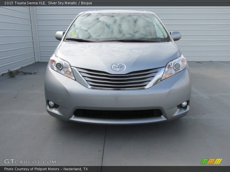 Silver Sky Metallic / Bisque 2015 Toyota Sienna XLE