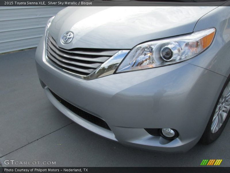 Silver Sky Metallic / Bisque 2015 Toyota Sienna XLE