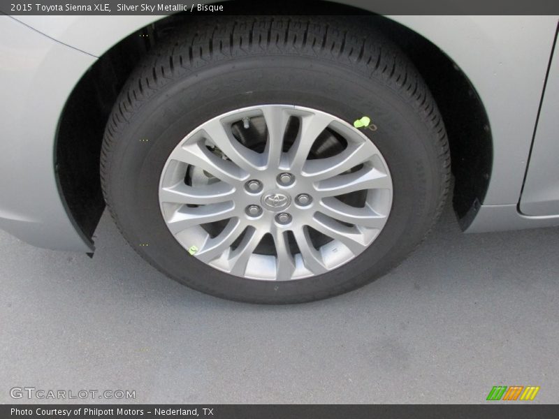 Silver Sky Metallic / Bisque 2015 Toyota Sienna XLE