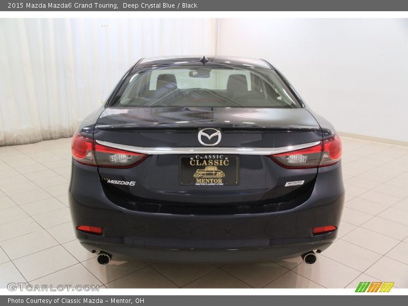 Deep Crystal Blue / Black 2015 Mazda Mazda6 Grand Touring