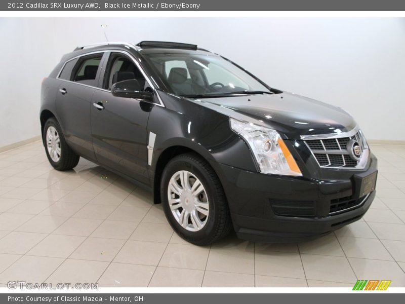 Black Ice Metallic / Ebony/Ebony 2012 Cadillac SRX Luxury AWD