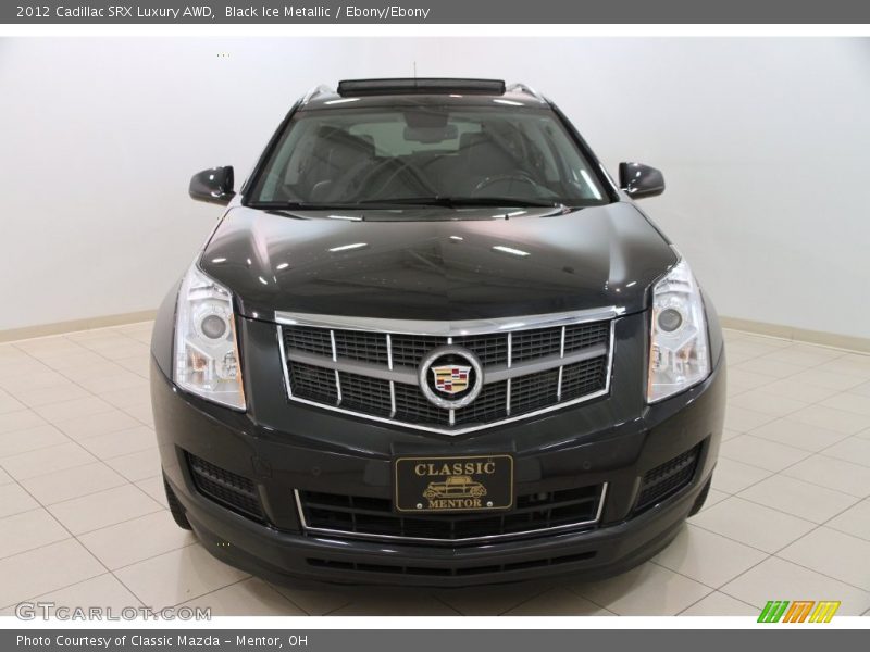 Black Ice Metallic / Ebony/Ebony 2012 Cadillac SRX Luxury AWD