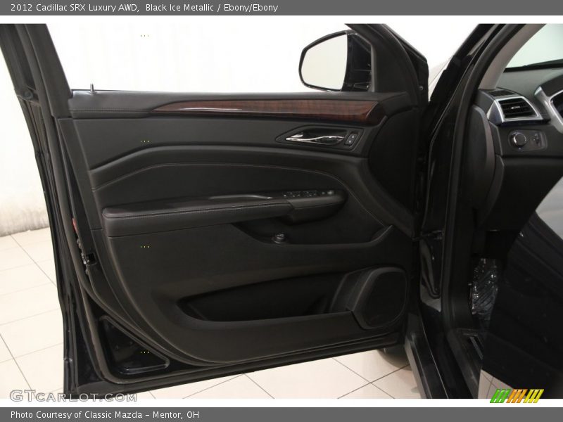 Black Ice Metallic / Ebony/Ebony 2012 Cadillac SRX Luxury AWD