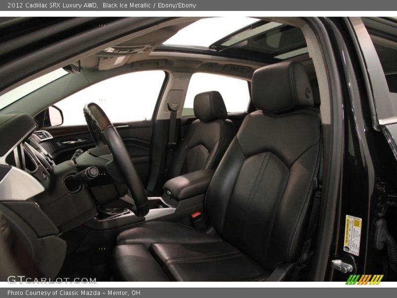 Black Ice Metallic / Ebony/Ebony 2012 Cadillac SRX Luxury AWD