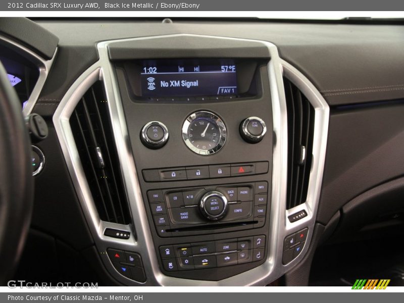 Black Ice Metallic / Ebony/Ebony 2012 Cadillac SRX Luxury AWD