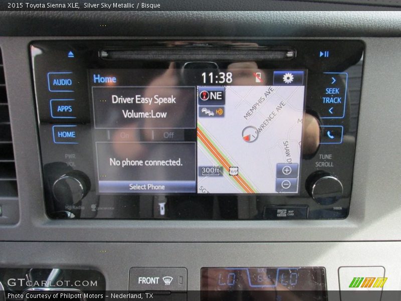 Silver Sky Metallic / Bisque 2015 Toyota Sienna XLE