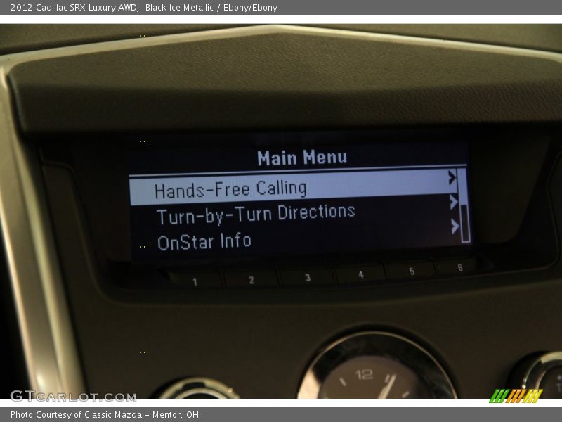 Black Ice Metallic / Ebony/Ebony 2012 Cadillac SRX Luxury AWD