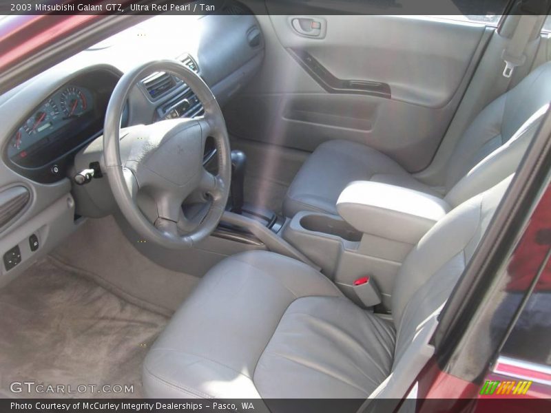 Ultra Red Pearl / Tan 2003 Mitsubishi Galant GTZ