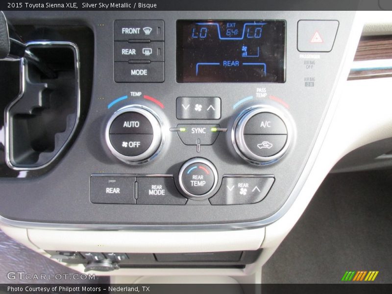 Silver Sky Metallic / Bisque 2015 Toyota Sienna XLE