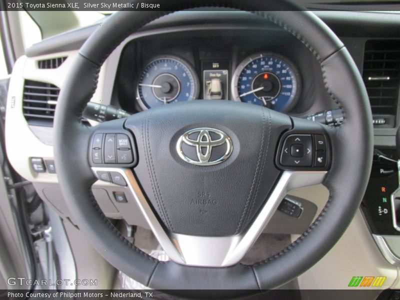 Silver Sky Metallic / Bisque 2015 Toyota Sienna XLE