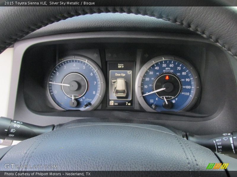 Silver Sky Metallic / Bisque 2015 Toyota Sienna XLE